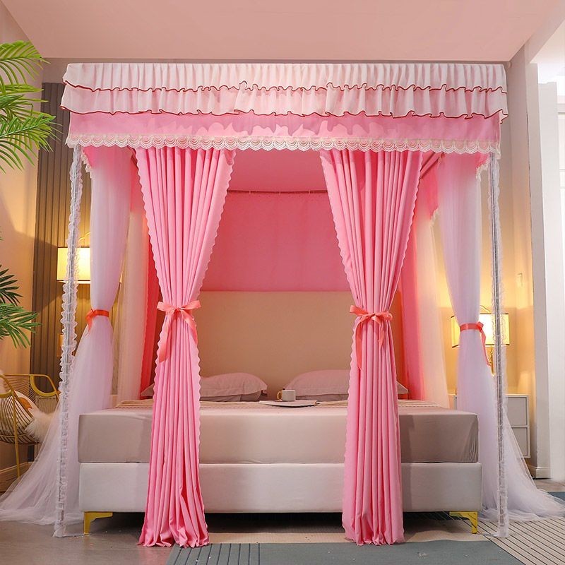 Màn Chống Muỗi Gia Dụng Phòng Ngủ1.8mGiường Che Nắng Toàn Bộ Rèm Dày Dặn Kiểu Công Chúa Ba Cửa1.2mGiường Sàn