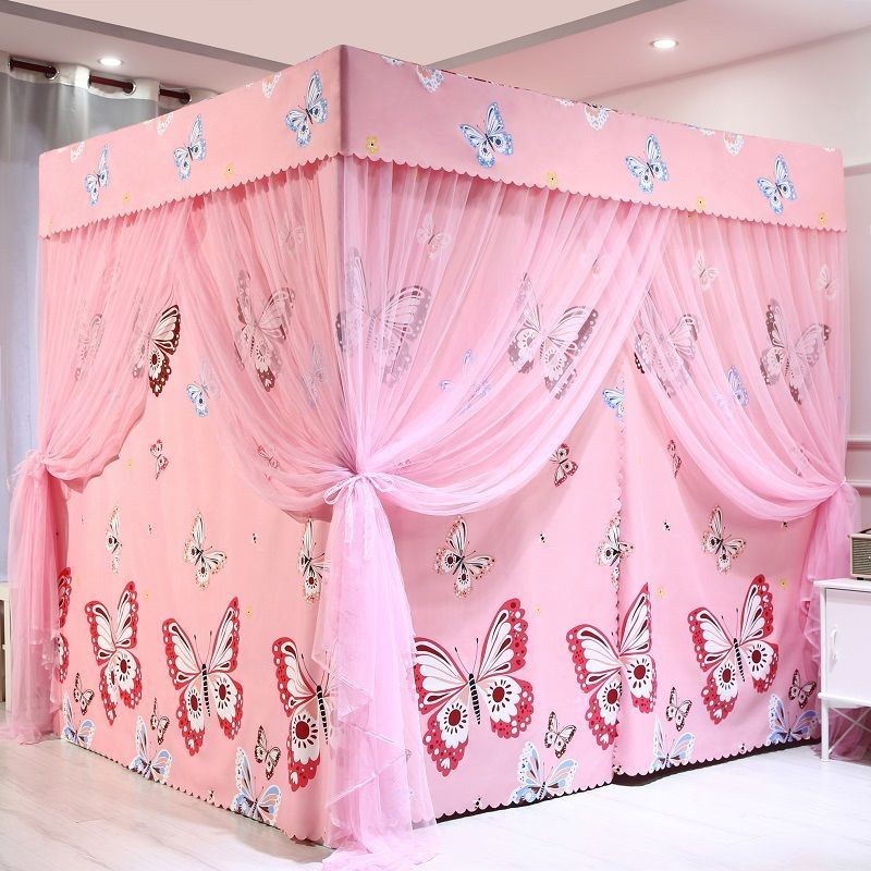 EDEN SLEEP Màn chống muỗi, mùng khung,rèm giường gia đình cản sáng Châu Âu trọn bộ màn khung vuông,dày dặn chống bụi