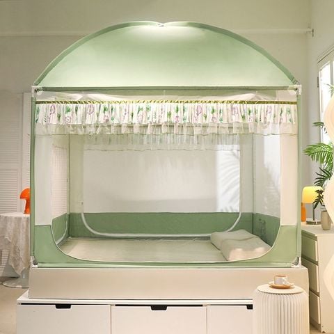 EDEN SLEEP Màn chống muỗi phòng ngủ gia đình cao cấp,trọn bộ mùng khung,màn chụp cho trẻ em 3 cửa khóa kéo toàn đáy