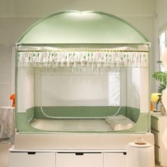 EDEN SLEEP Màn chống muỗi phòng ngủ gia đình cao cấp,trọn bộ mùng khung,màn chụp cho trẻ em 3 cửa khóa kéo toàn đáy