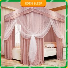 EDEN SLEEP Màn chống muỗi cho phòng ngủ gia đình trọn bộ mùng khung, màn chụp rèm cản sáng dày chống bụi và gió