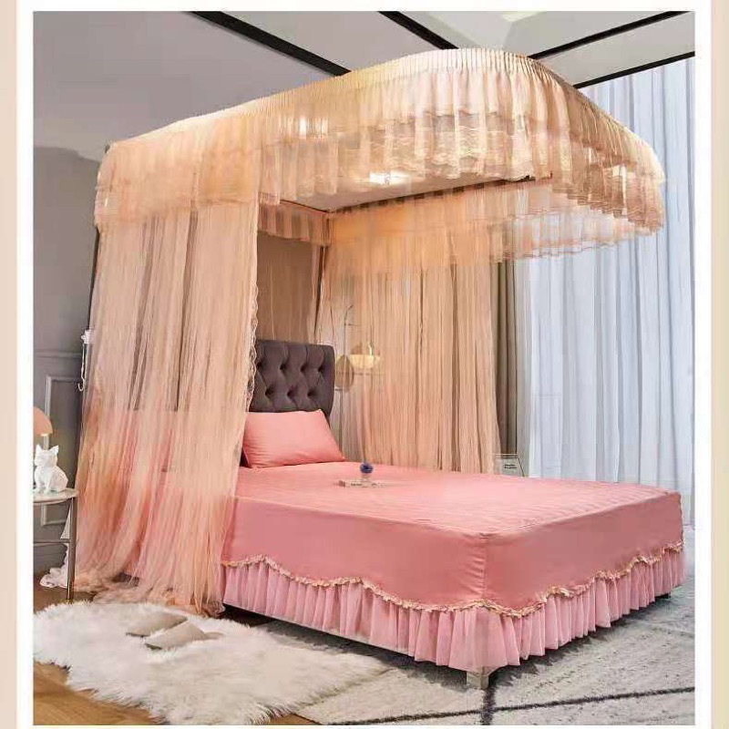 Màn khung ròng rọc không khoan tường - Mùng ròng rọc kéo dây tăng chỉnh chiều cao