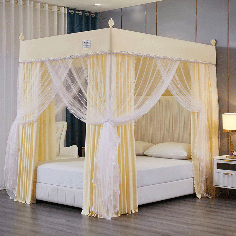 EDEN SLEEP Màn chống muỗi gia đình, Mùng khung chống bụi phòng ngủ Rèm chắn sáng dày 1,5m-1,8m màn khung