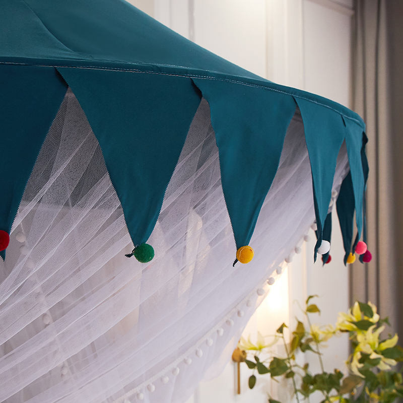 [Hàng có sẵn/Ảnh thật] Màn chống muỗi nửa mái vòm treo lều nhà trẻ em rèm đầu giường gạc treo tường