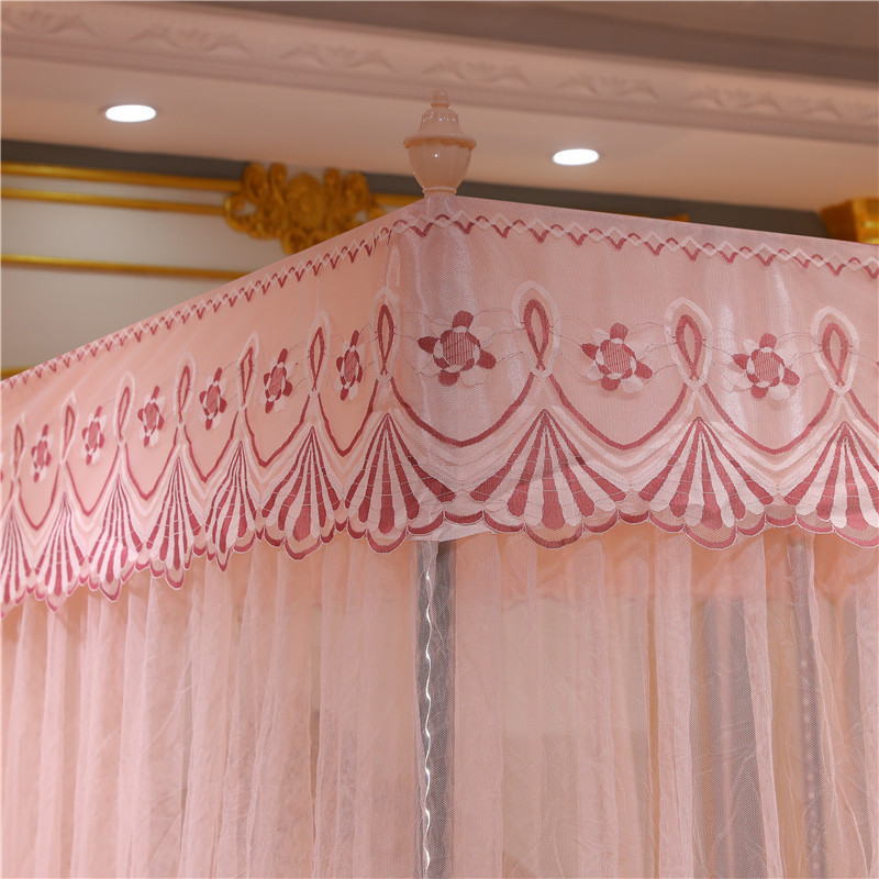 Màn Chống Muỗi Từ Sàn Đến Sàn Cung Điện Mới, Giá Đỡ Bằng Thép Không Gỉ Ba Cửa, Sợi Lều Mã Hóa Cao