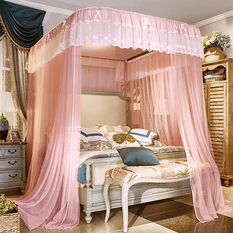 Màn khung không khoan tường mùng ngủ công chúa hiện đại chống muỗi