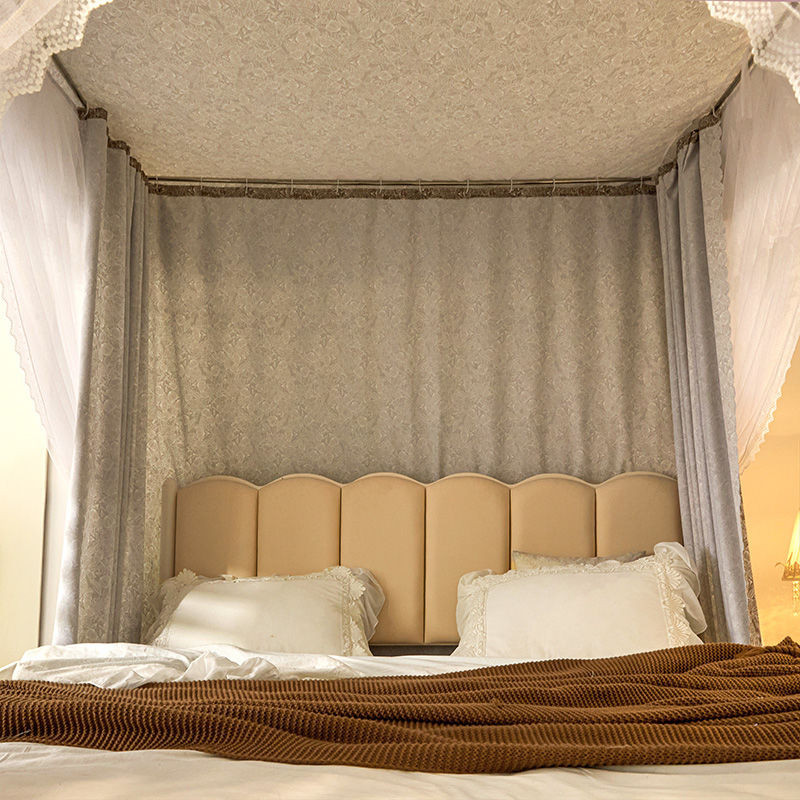 Rèm Giường Bốn Mùa Gia Đình Rèm Giường Tích Hợp Rèm Giường Che Nắng Chống Bụi Chống Gió Giữ Ấm Rèm Giường Phong Cách Côn