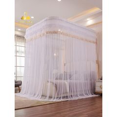 Màn khung ròng rọc kéo dây không khoan tường - hàng cao cấp hiện đại sang trọng