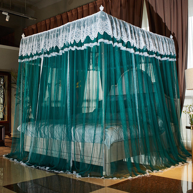 Lưới Chống Muỗi Tiên Nữ Mẫu Mới Gia Dụng1.5/1.8Màu Be1.2Cung Điện Mã Hóa Dày Ba Cửa Phong Cách Công Chúa Hai Lớp