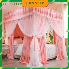 EDEN SLEEP mùng khung phòng ngủ gia đình, rèm cản sáng phong cách Châu Âu, màn chống muỗi trọn bộ màn khung vuông
