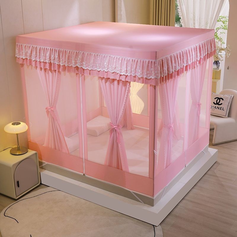 Lưới Chống Muỗi Kiểu Mới, Giường Ngồi, Lưới Rèm, Phong Cách Công Chúa, Gió Cung Điện, Mái Che Ánh Sáng, Chống Rơi, Nổi T