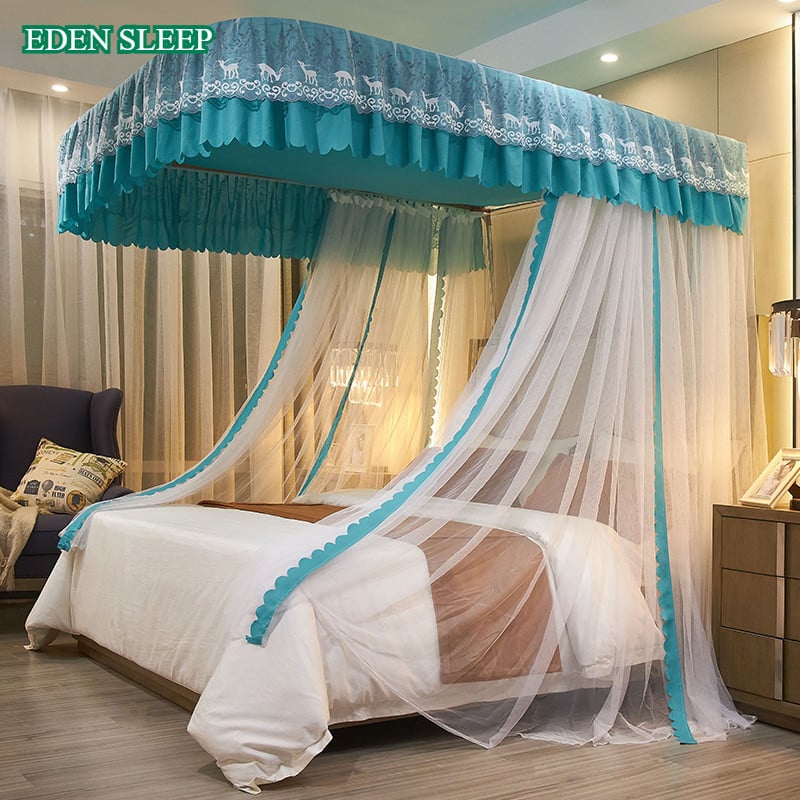 Màn mùng khung thế hệ mới không khoan tường cao cấp kiểu dáng công chúa chống muỗi