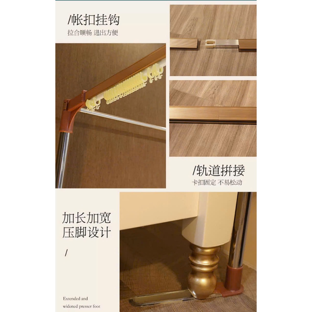 【BẢN 2023 】 Màn khung inox không khoan tường  - mùng ngủ không khoan tường