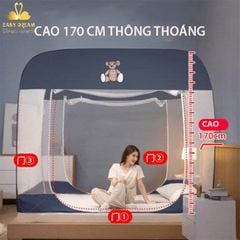 Mùng Chụp tự bung đình vuông  gấp gọn thông minh Mẫu mới đẹp nhất 2022 , mùng chống muỗi