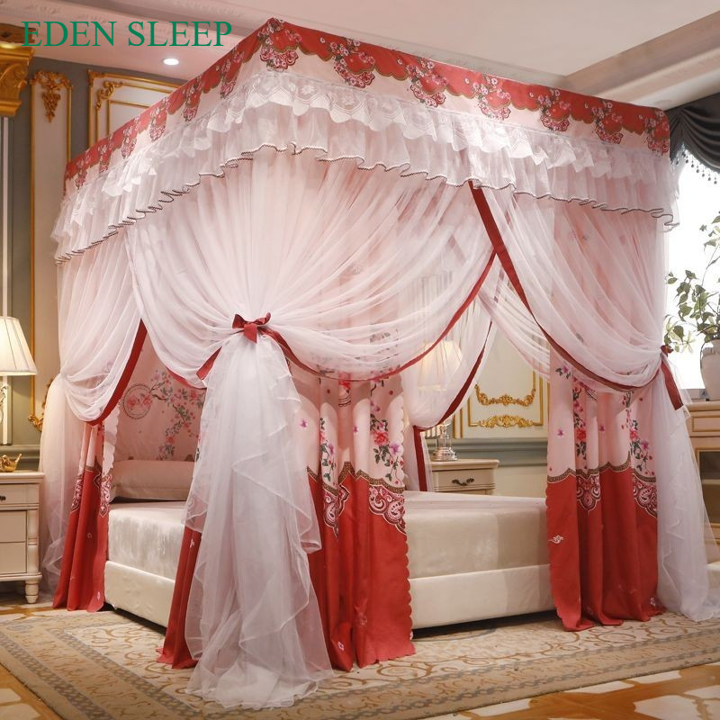 EDEN SLEEP Mùng màn khung chống muỗi, rèm ngủ cản sáng chống gió chống bụi 1,2m-1,5m-1,8m-2m màn chụp