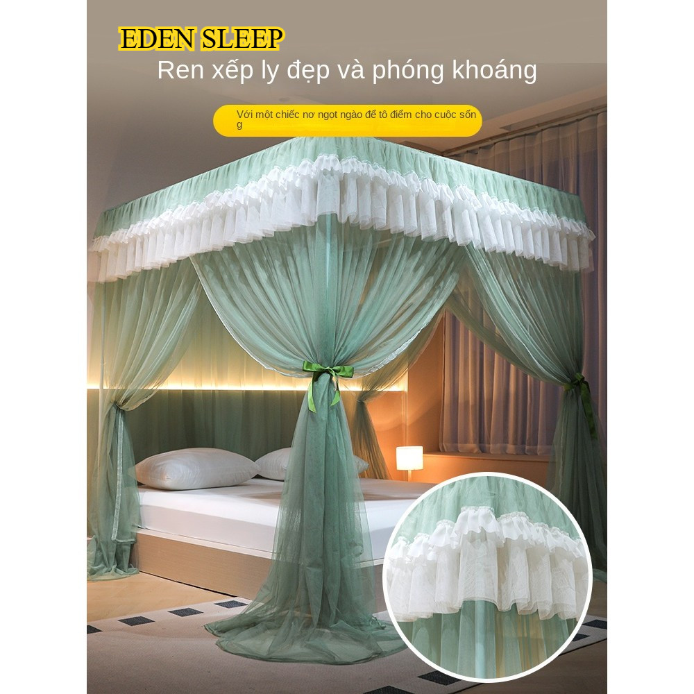 Màn Chống Muỗi Công Chúa Gia Dụng 2025 Kiểu Mới Rèm Giường Phòng Ngủ Cung Điện Cao Cấp Rèm Che Dày Khung Mẫu Mới