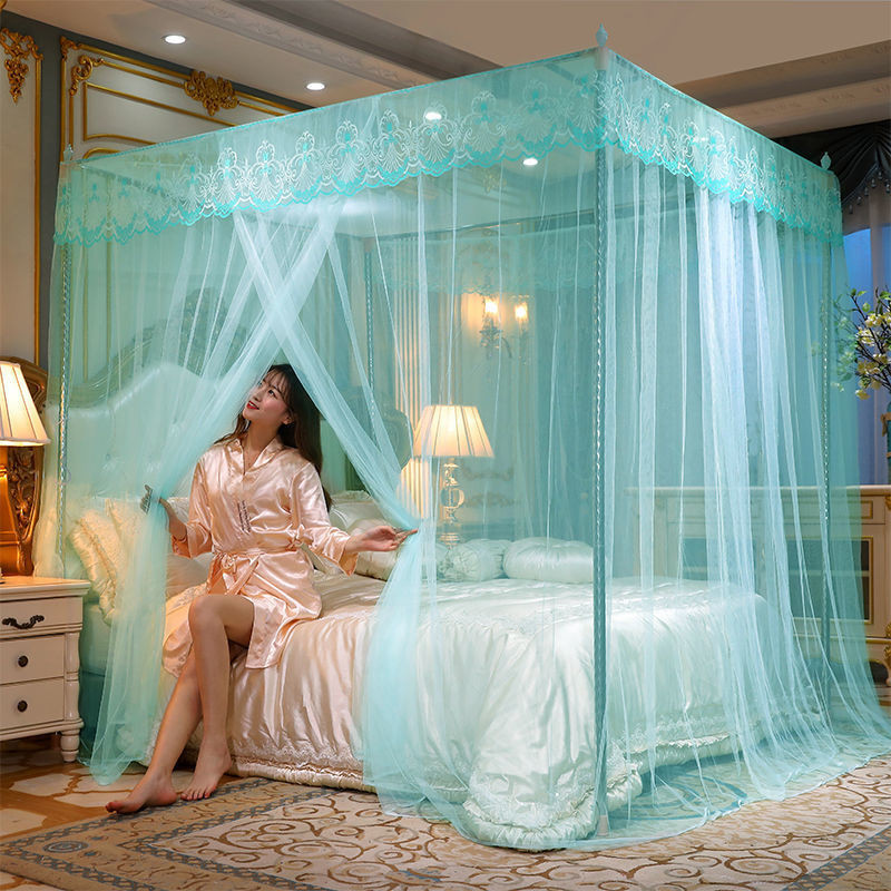 EDEN SLEEP Mùng khung chống muỗi 1.8m giường 1.5m, 2m,dày rèm giường trọn bộ màn khung vuông