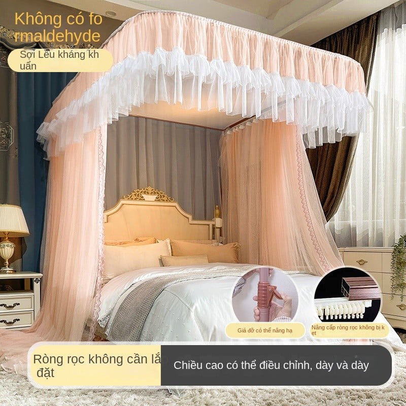 màn mùng khung chống muỗi không khoan tường , màn ngủ hiện đại