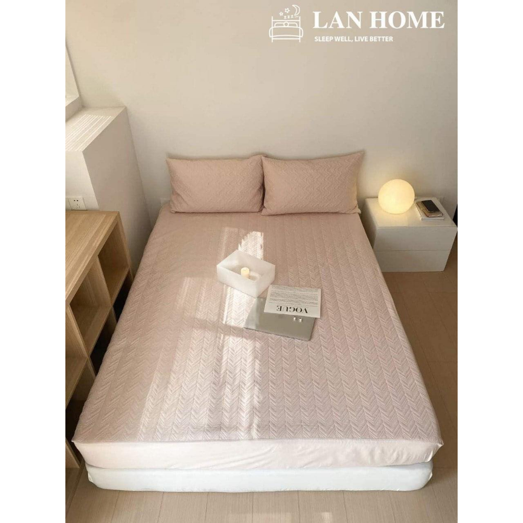 Ga gối Drap Hàn Quốc giúp  phòng ngủ  trở nên đẹp mắt  sang trọng ngủ ngon hơn