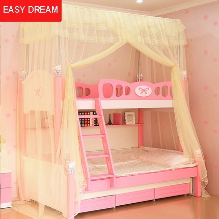 Màn khung dành cho giường tầng Trẻ Em  không khoan tường Cao Cấp