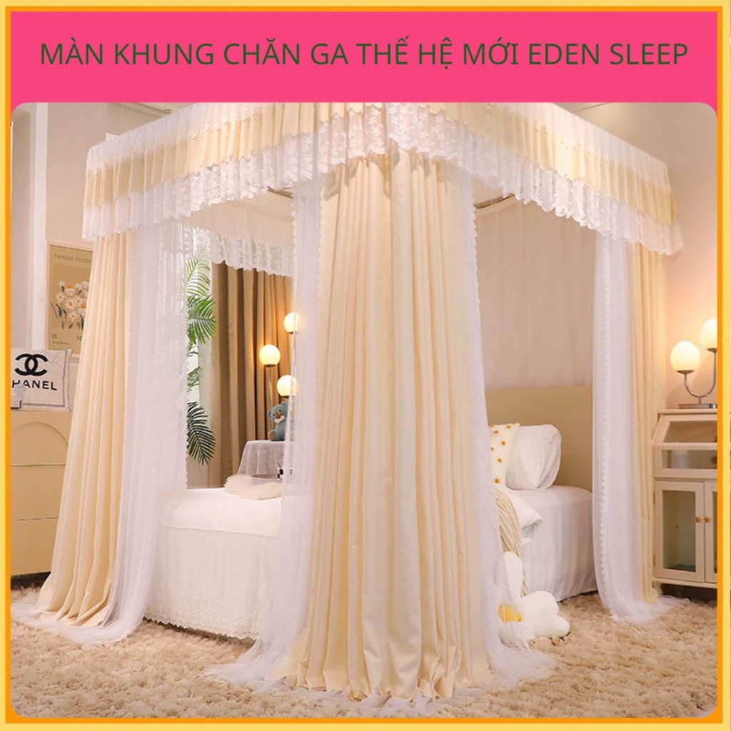 Màn Chống Muỗi Hai Lớp Hai Cực Dày Dặn, Rèm Giường Che Nắng, Rèm Chống Bụi Kín Hoàn Toàn, Rèm Khóa Mã Hóa Ba Cửa, Gạc Tà