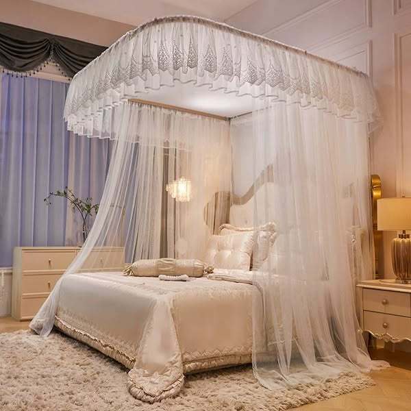 Màn khung khung không khoan tường màn  ngủ cao cấp chống muỗi