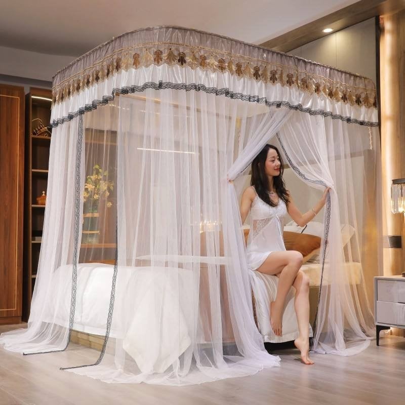 EDEN SLEEP  HẠNG 3  màn chống muỗi ray dẫn hướng 1,8 m giường 1,5 m giường 1,2 m