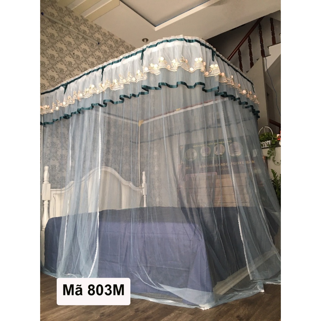 Màn khung không khoan tường tương - mùng ngủ không khoan công chúa chống muỗi