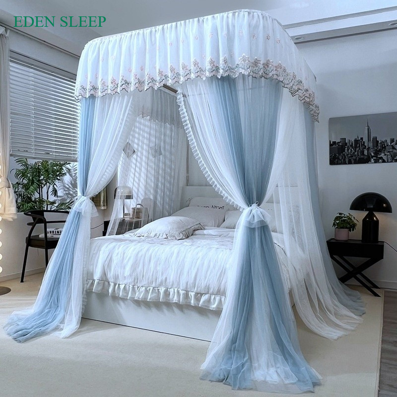 Màn khung inox không khoan tường, không khoan giường   cao cấp