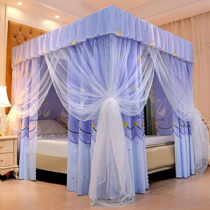 EDEN SLEEP Màn chống muỗi phòng ngủ,màn khung,rèm giường hai lớp,trọn bộ mùng khung vuông,chống bụi,cản ánh sáng