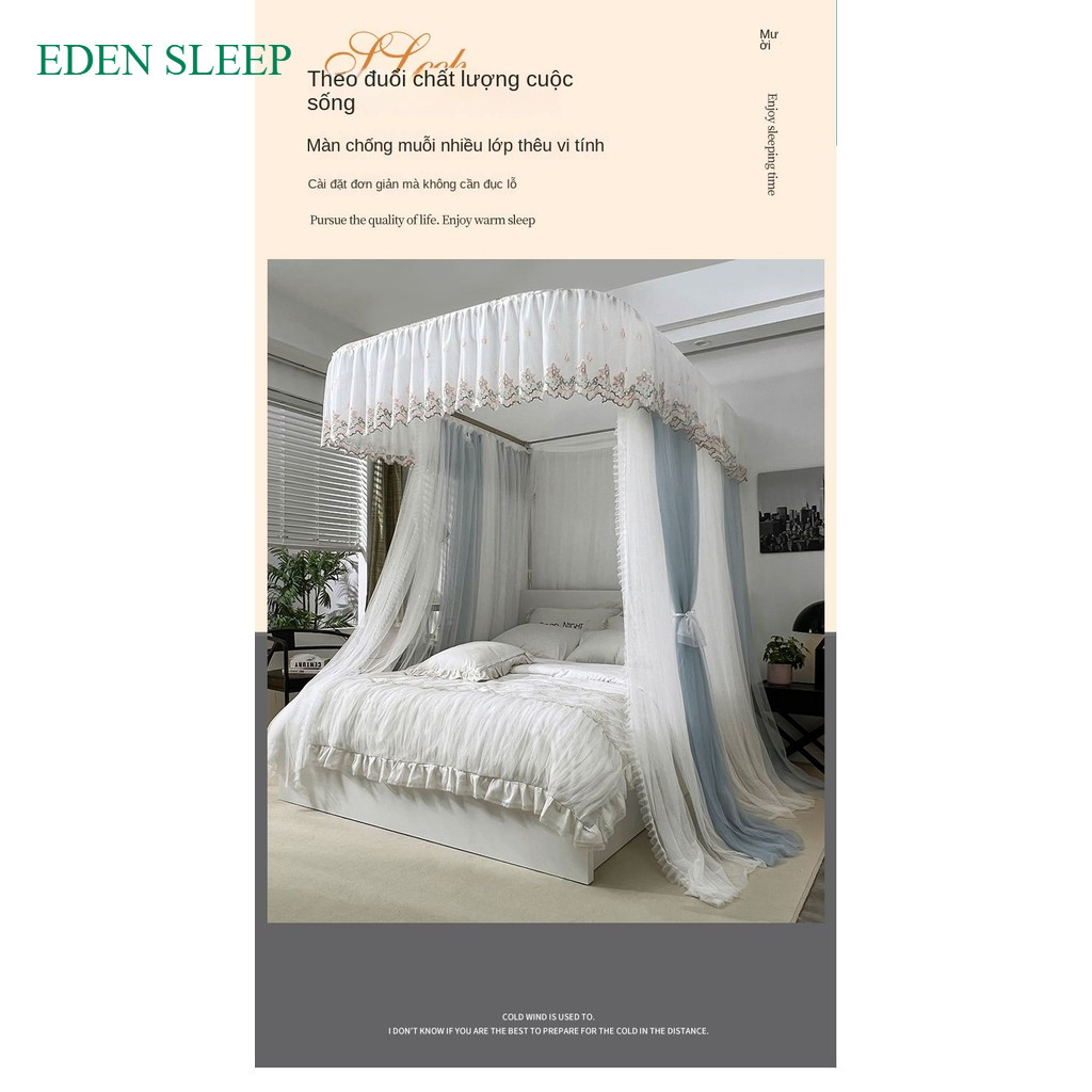 Màn khung inox không khoan tường, không khoan giường   cao cấp