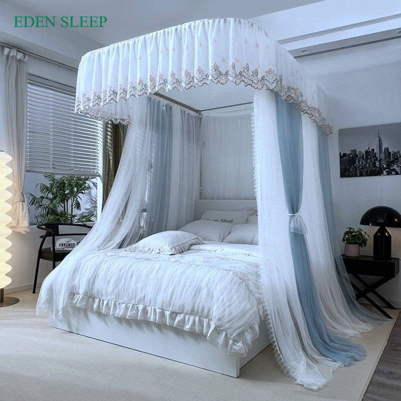 Màn khung inox không khoan tường, không khoan giường   cao cấp