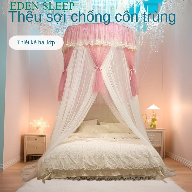 Công chúa kiểu mới trần lưới chống muỗi hình tròn  màn tròn công chúa