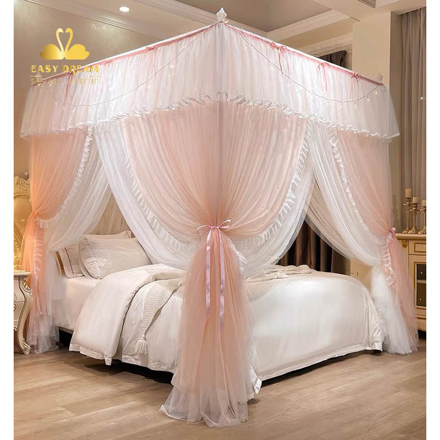Màn khung công chúa không khoan tường - mùng ngủ cao cấp