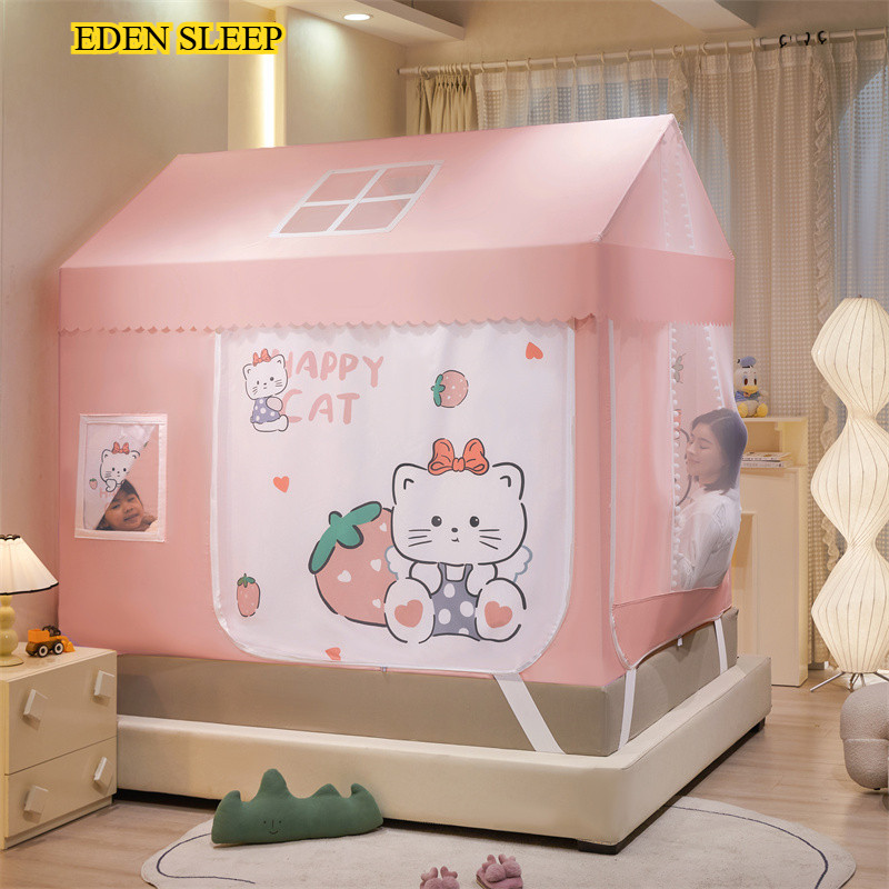 Lưới Chống Muỗi Chống Rơi Cho Trẻ Em Kiểu Nhà Mã Hóa Loại A Mới Rèm Che Nắng Phòng