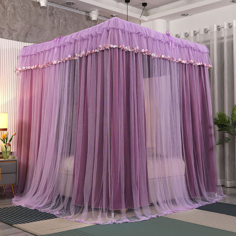 EDEN SLEEP màn chống muỗi trọn bộ mùng khung, màn chụp rèm giường hai lớp kiểu công chúa,cản sáng