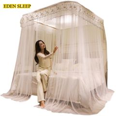 Màn Chống Muỗi / màn ngủ thế hệ mới không khoan tường Ray h Chữ U Mẫu Mới 2025, Ray Trượt Dày Dặn