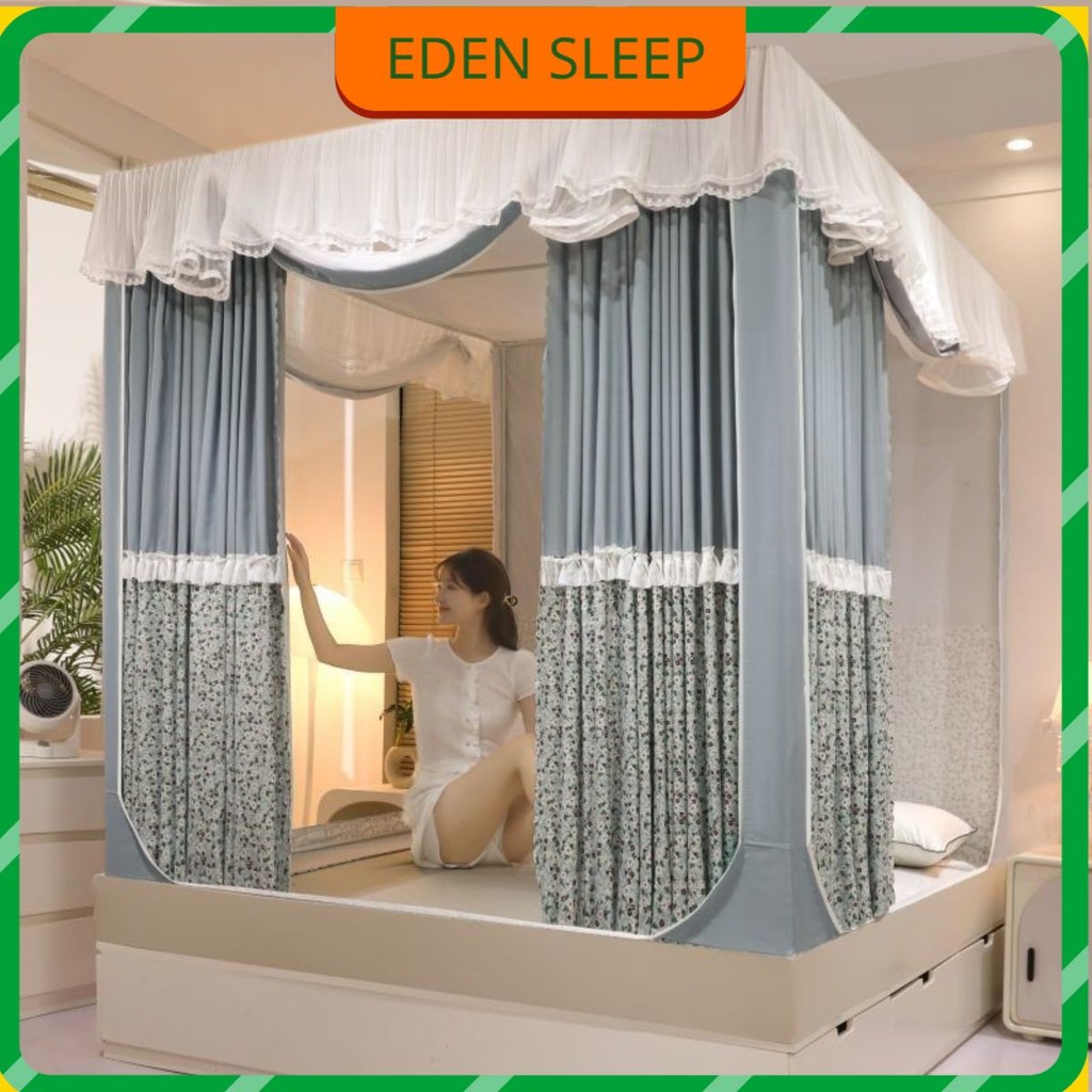 Lưới Chống Muỗi Kiểu Mới Phong Cách Hàn Quốc Hoa Nhỏ Bé Chống Rơi Lưới Chống Rơi Giá Đỡ Dày Chống Muỗi Che Nắng Chống Bụ