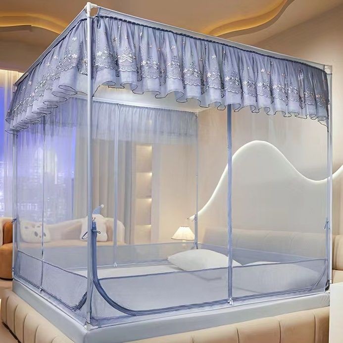 EDEN SLEEP Mùng khung chống muỗi chống rơi màn chụp cho trẻ em phòng ngủ,rèm giường chống bụi trọn bộ mùng khung vuông