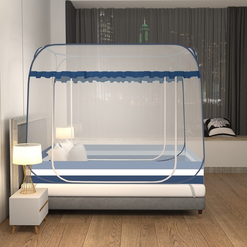 Miễn Phí Lắp Đặt Màn Chống Muỗi Yurt Gia Đình1.8Gạo1.5mNhà Sản Xuất Cửa Đôi Có Thể Gập Lại Bán Buôn Có Thể Giao Hàng Tận