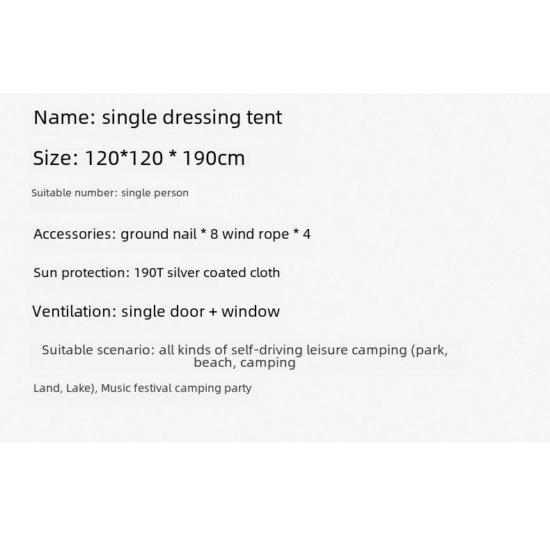 Portable Outdoor Camping Tent Fishing Warm Changing Room Swimming