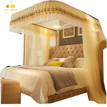 Màn khung không khoan tường EASY DREAM  ,Mùng ngủ chống muỗi ,Khung inox vải tuyn lưới mắt  nhỏ