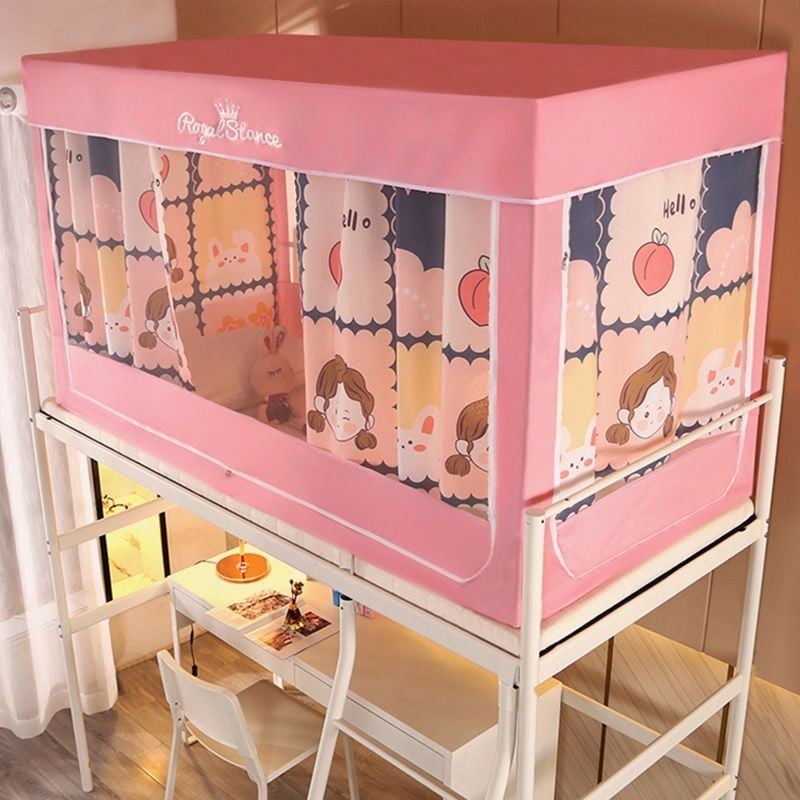 EDEN SLEEP Màn mùng khung chống muỗi giường tầng trên và dưới ký túc xá sinh viên, rèm giường cản sáng 3 cửa