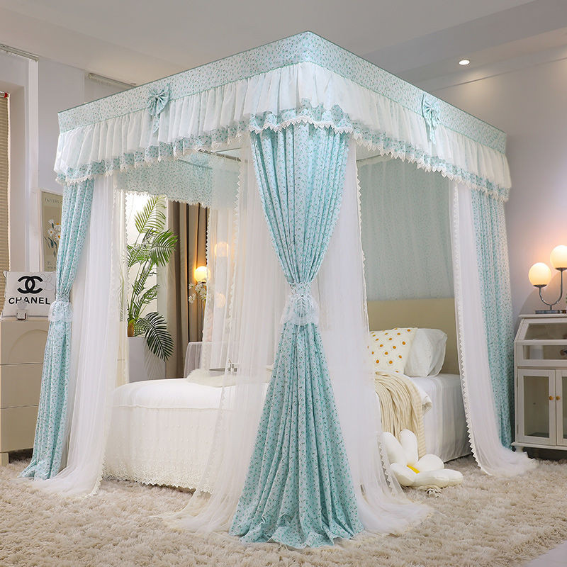 Màn Chống Muỗi Gia Dụng Phòng Ngủ1.8mGiường Che Nắng Toàn Bộ Rèm Dày Dặn Kiểu Công Chúa Ba Cửa1.2mGiường Sàn