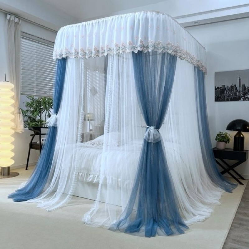 Màn/ mùng khung không khoan tường 2 cột chống muỗi kiểu dáng công chúa