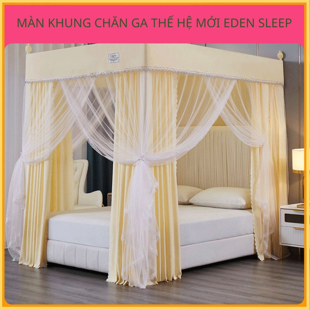 Màn Chống Muỗi Gia Dụng Phong Cách Công Chúa Phòng Ngủ Chống Bụi Trần Dày Dặn Rèm Giường Đôi1.5Gạo1.8Rèm Giường Sàn