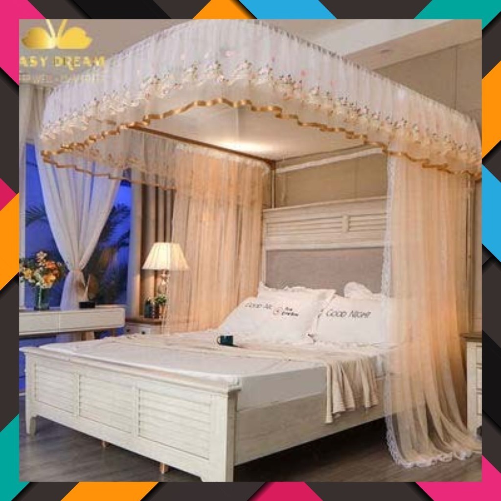 Màn khung không khoan tường -Mùng khung chống muỗi cao cấp EASY DREAM .Màn ngủ