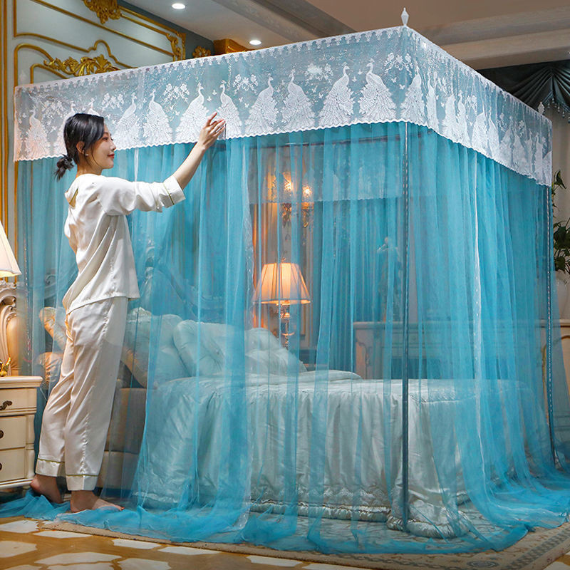 EDEN SLEEP Mùng khung chống muỗi 1.8m giường 1.5m, 2m,dày rèm giường trọn bộ màn khung vuông