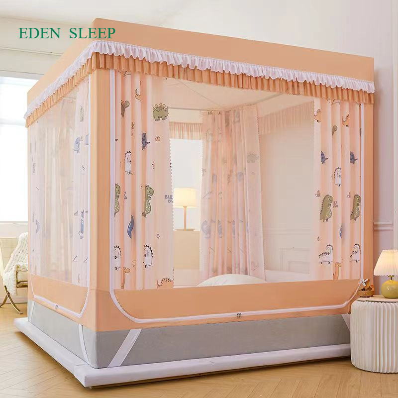 Màn khung vuông . vùng vuông chống bé ngã để dưới sàn trên giường đều được cao mẫu mãu mới đẹp 2025 chống muỗi toàn dện