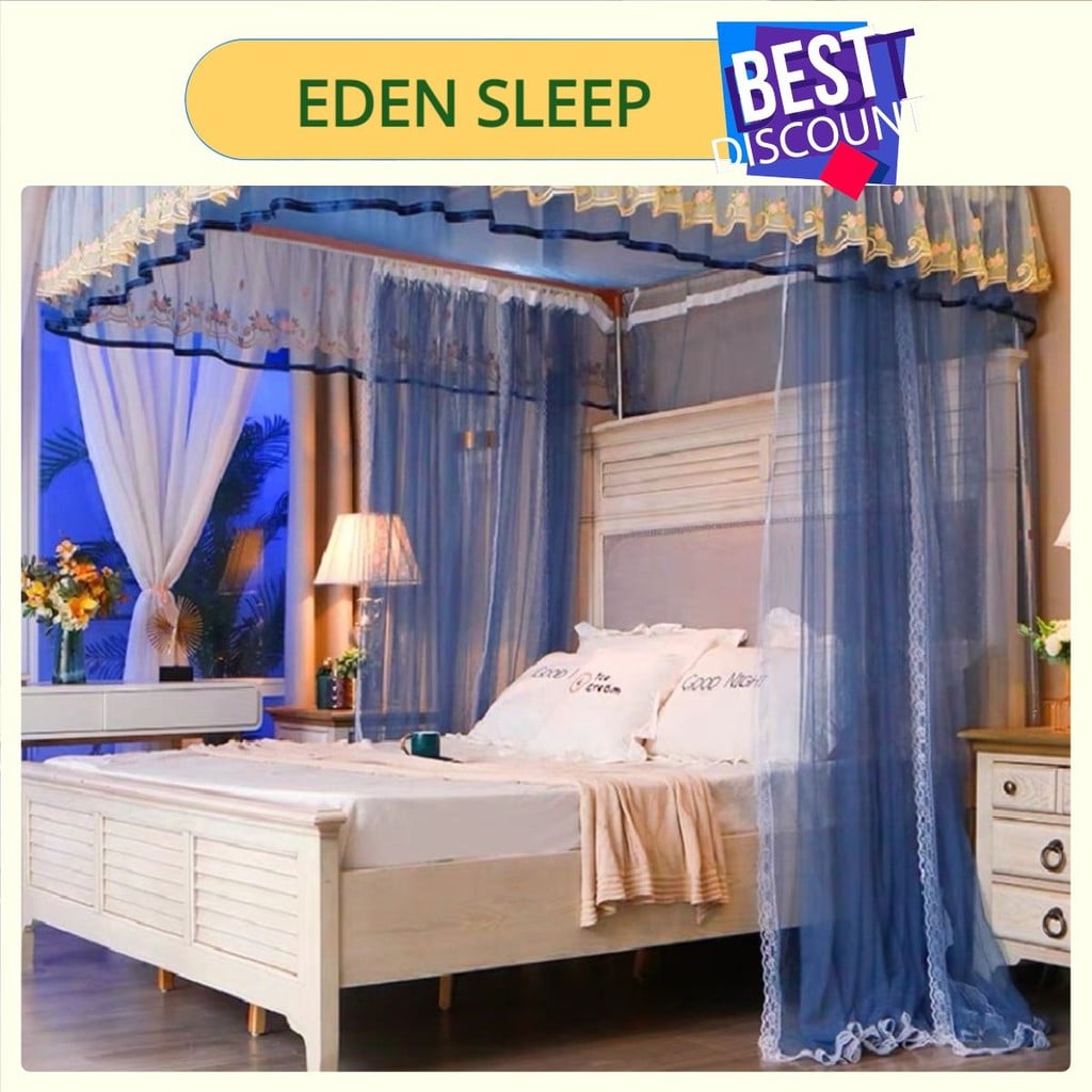 Màn/ Mùng khung inox không khoan tường - Màn mung chống muỗi